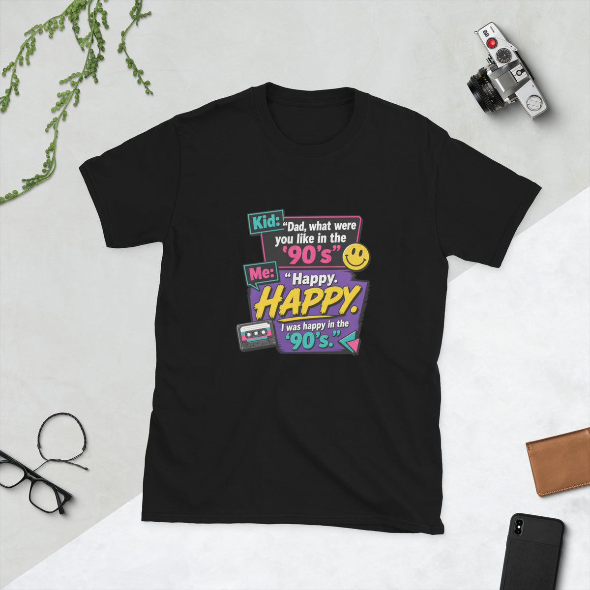 Dad 90s Nostalgia T-Shirt – Funny Retro 90s Dad Shirt, Gen X Dad 