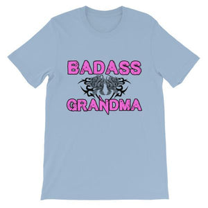 Badass Grandma T-shirt-Light Blue-S-Awkward T-Shirts