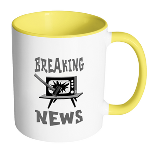 Breaking News Coffee Mug - Awkward T-Shirts