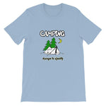 Camping Escape to Reality T-shirt-Light Blue-S-Awkward T-Shirts