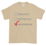 Democrat Republican or Anti-Corruption Funny Political T-Shirt-Sand-S-Awkward T-Shirts