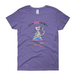I Believe in ReinCATnation Women's T-shirt-Violet-S-Awkward T-Shirts