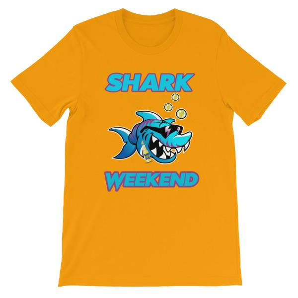 Shark Weekend T-Shirt-Gold-S-Awkward T-Shirts