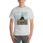 This Rock is Going Right Up My Ass Funny Art T-Shirt-Ash-S-Awkward T-Shirts