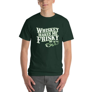 Whiskey Makes Me Frisky T-Shirt-Forest-S-Awkward T-Shirts