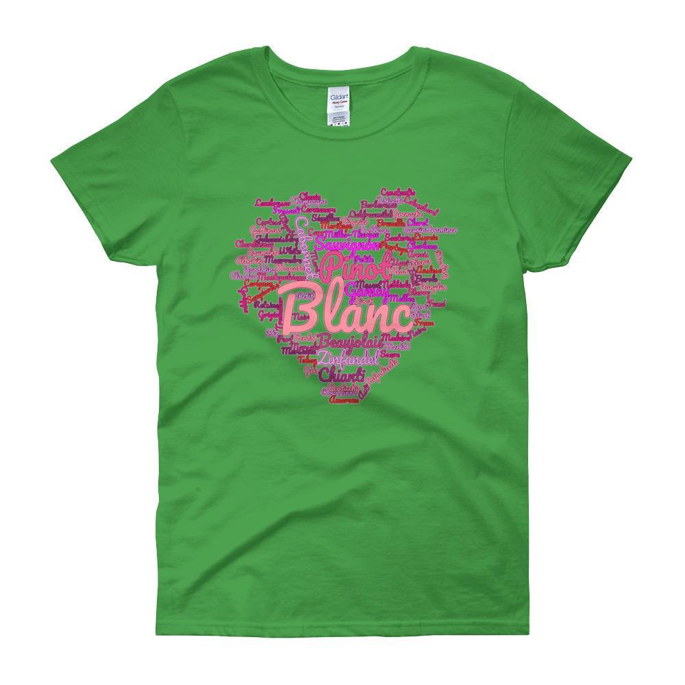 Wine Cloud Wine Lover's Women's T-shirt-Irish Green-S-Awkward T-Shirts