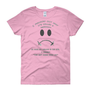 Workout - This Isn't Gonna Work Out Funny Gym Women's T-shirt-Light Pink-S-Awkward T-Shirts