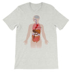 You Are Here Anatomy Medical T-shirt-Ash-S-Awkward T-Shirts