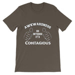 Awkwardness So Intense It's Contagious T-shirt-Army-S-Awkward T-Shirts