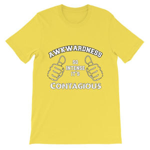 Awkwardness So Intense It's Contagious T-shirt-Yellow-S-Awkward T-Shirts