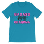 Badass Grandma T-shirt-Aqua-S-Awkward T-Shirts