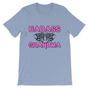 Badass Grandma T-shirt-Baby Blue-S-Awkward T-Shirts