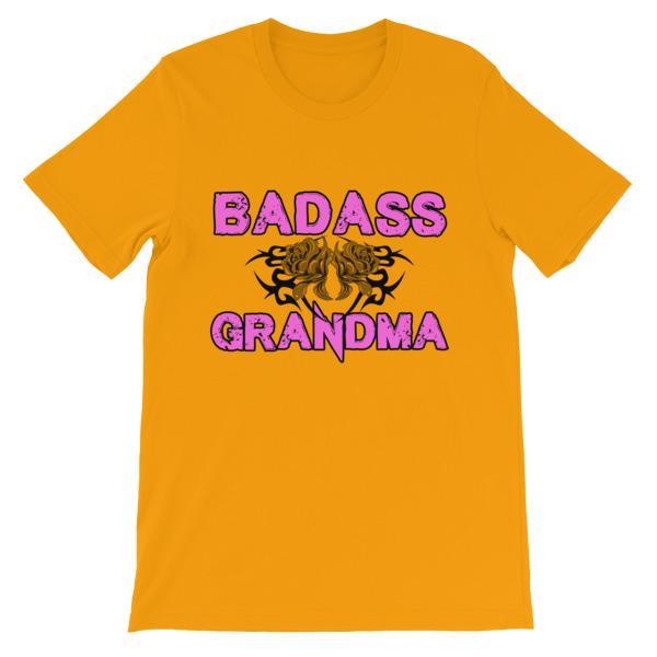 Badass Grandma T-shirt-Gold-S-Awkward T-Shirts