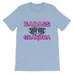 Badass Grandma T-shirt-Light Blue-S-Awkward T-Shirts