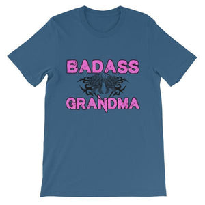 Badass Grandma T-shirt-Steel Blue-S-Awkward T-Shirts