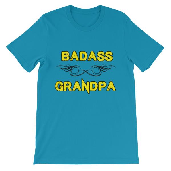 Badass Grandpa T-Shirt-Aqua-S-Awkward T-Shirts
