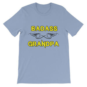 Badass Grandpa T-Shirt-Baby Blue-S-Awkward T-Shirts