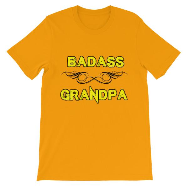 Badass Grandpa T-Shirt-Gold-S-Awkward T-Shirts