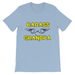 Badass Grandpa T-Shirt-Light Blue-S-Awkward T-Shirts