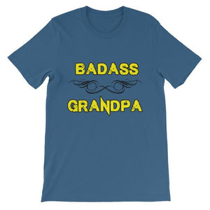 Badass Grandpa T-Shirt-Steel Blue-S-Awkward T-Shirts