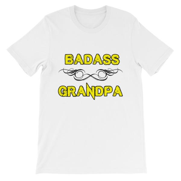 Badass Grandpa T-Shirt-White-S-Awkward T-Shirts