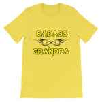 Badass Grandpa T-Shirt-Yellow-S-Awkward T-Shirts
