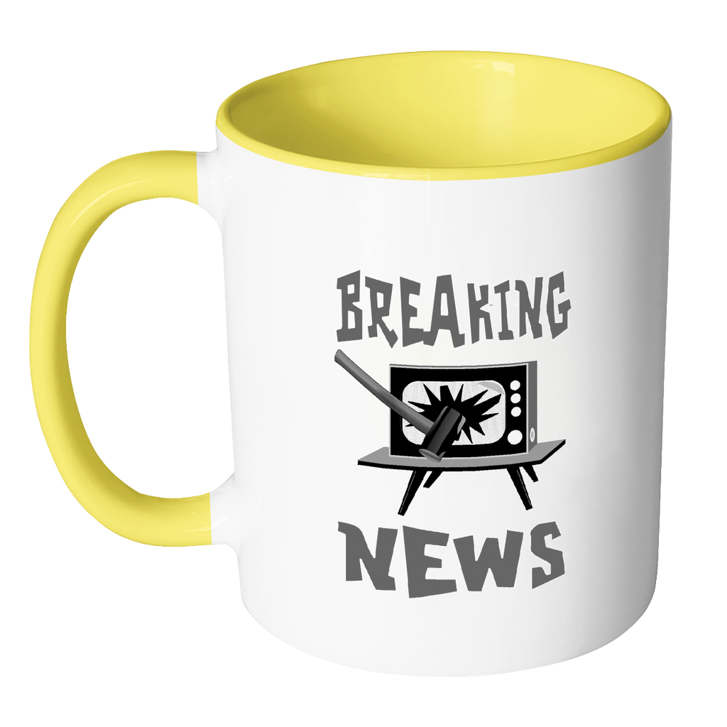 Breaking News Coffee Mug - Awkward T-Shirts