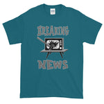Breaking News TV Sledgehammer T-Shirt-Galapagos Blue-S-Awkward T-Shirts