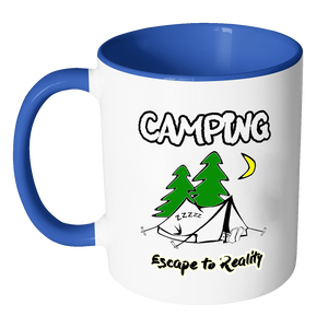 Camping Escape to Reality Coffee Mug - Awkward T-Shirts