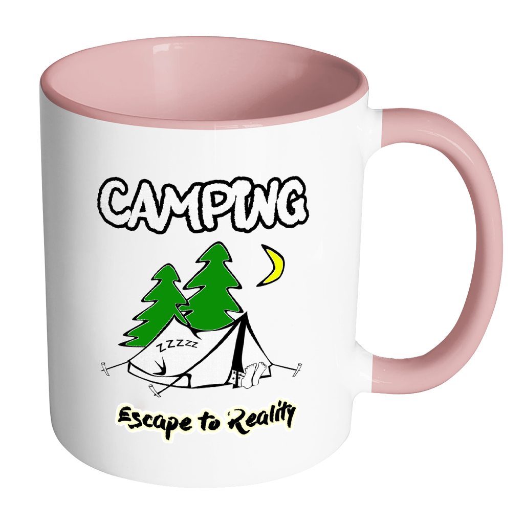 Camping Escape to Reality Coffee Mug - Awkward T-Shirts