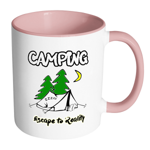 Camping Escape to Reality Coffee Mug - Awkward T-Shirts