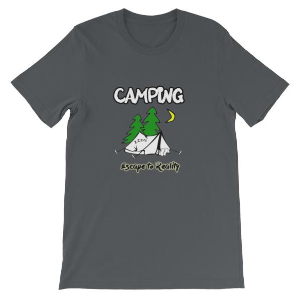 Camping Escape to Reality T-shirt-Asphalt-S-Awkward T-Shirts