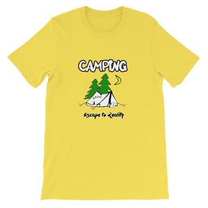 t shirts camping Camping Escape to Reality T-shirt – Awkward T-Shirts