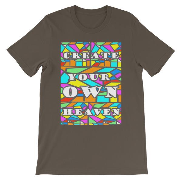 Create Your Own Heaven T-Shirt-Army-S-Awkward T-Shirts
