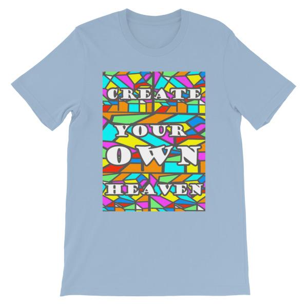Create Your Own Heaven T-Shirt-Light Blue-S-Awkward T-Shirts