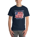 Fate of the Union Depends on US Patriot Patriotic Flag T-Shirt-Navy-S-Awkward T-Shirts