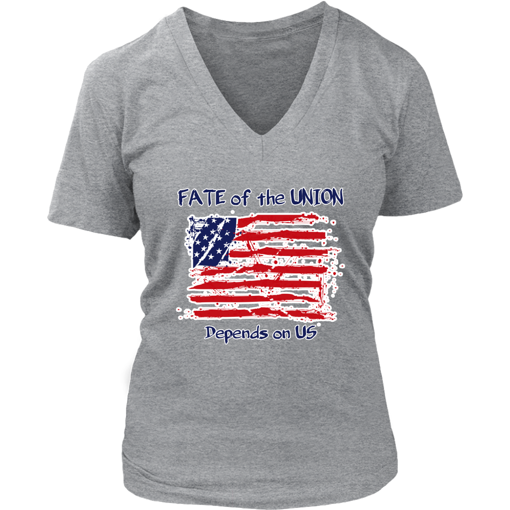 Fate of the Union Depends on Us Women's Patriotic Shirt