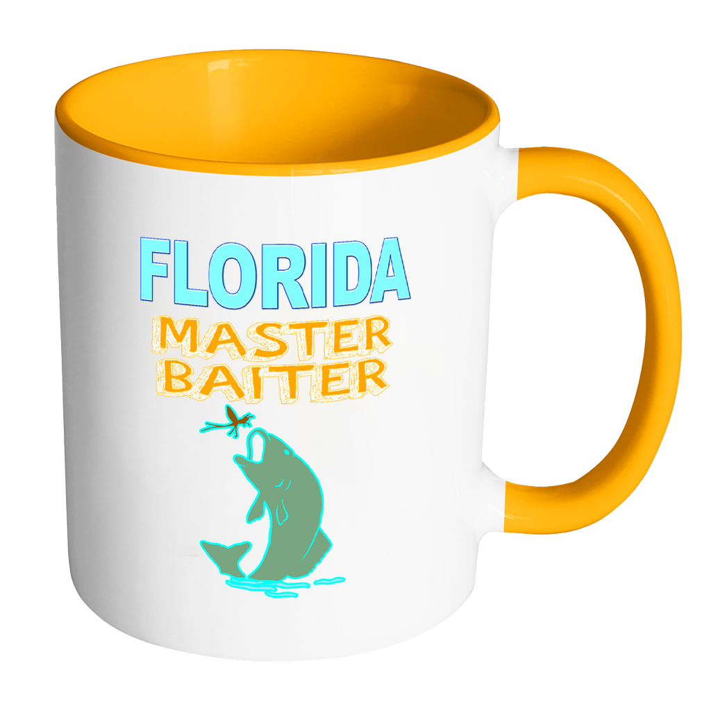 Florida Master Baiter Funny Fishing Coffee Mug - Awkward T-Shirts