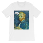 Get My Good Side Vincent Van Gogh T-shirt-White-S-Awkward T-Shirts