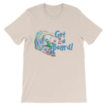 Get On Board Surfing T-shirt-Soft Cream-S-Awkward T-Shirts
