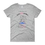 I Believe in ReinCATnation Women's T-shirt-Sport Grey-S-Awkward T-Shirts