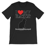 I Love My Black Cat T-shirt-Black-S-Awkward T-Shirts