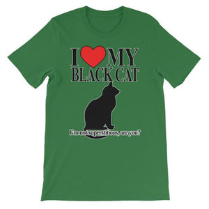 I Love My Black Cat T-shirt-Leaf-S-Awkward T-Shirts