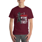 I Paused My Game for This Sarcastic Gamer T-Shirt-Maroon-S-Awkward T-Shirts