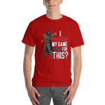 I Paused My Game for This Sarcastic Gamer T-Shirt-Red-S-Awkward T-Shirts