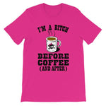 I'm a Bitch Before Coffee and After T-shirt-Berry-S-Awkward T-Shirts