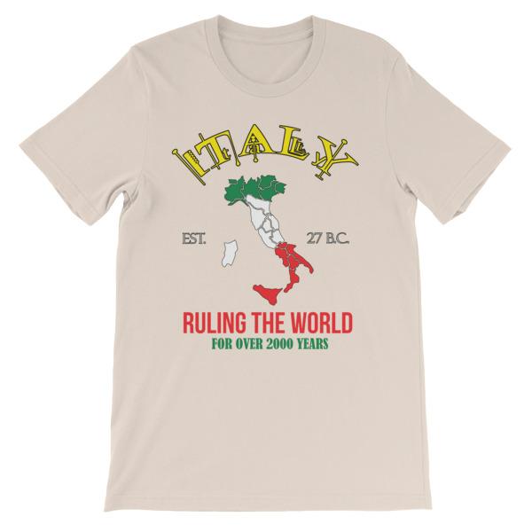 Italy Ruling the World for Over 2000 Years T-shirt-Soft Cream-S-Awkward T-Shirts