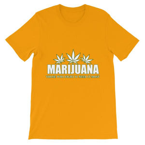 Marijuana Those Who Fight It Need It Most T-Shirt-Gold-S-Awkward T-Shirts