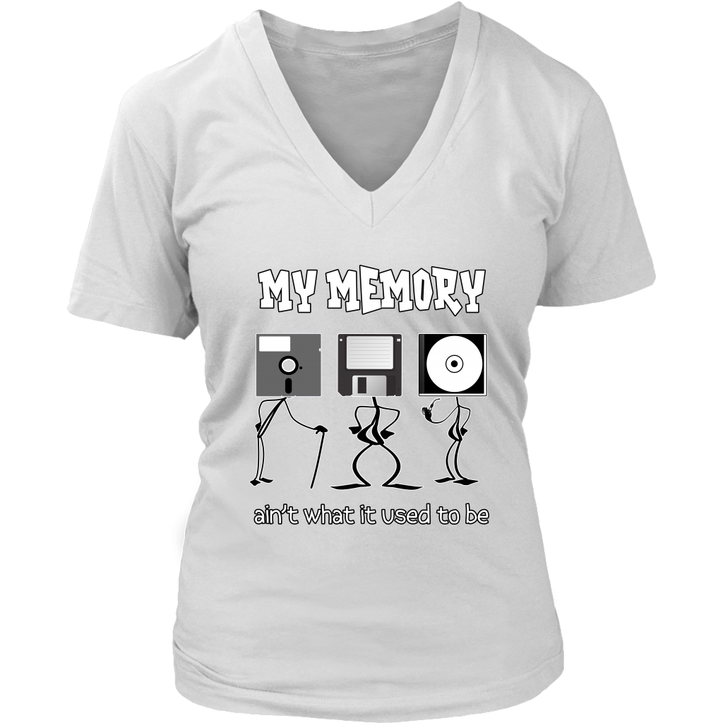 My Memory Ain't What it Used to Be Retro Computer Geek T-Shirt – Awkward T- Shirts