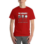 My Memory Ain't What it Used to Be Retro Computer Geek T-Shirt-Red-S-Awkward T-Shirts